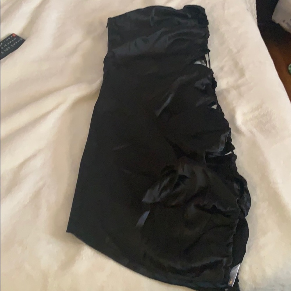 Dress with sides cut out